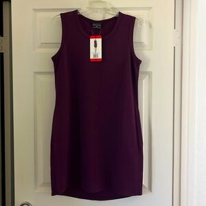 NWT 32 Cool Womens Purple Sleeveless Dress Large